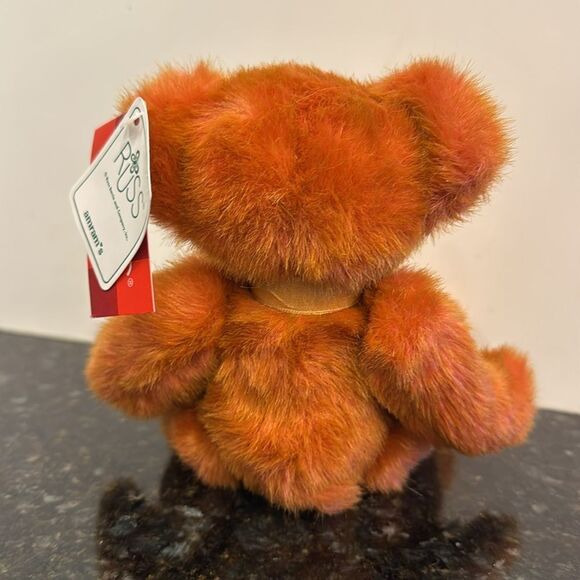 Russ Berrie Teddy Bear Tinker 4677 Collectable with tags. Size 9” - Picture 4 of 11